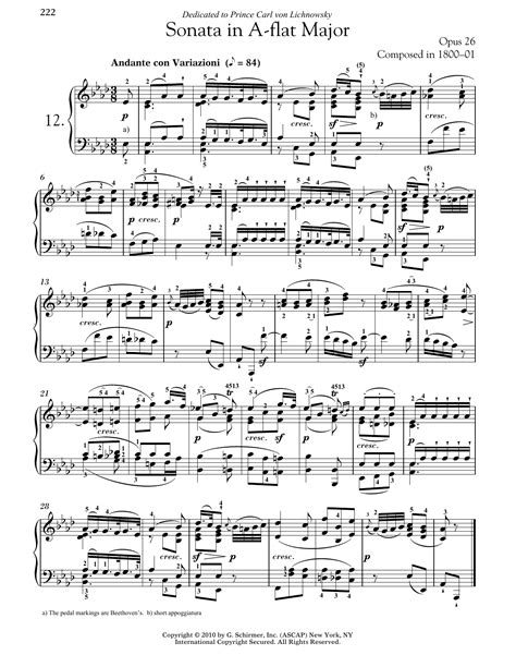 Grande Sonate In A-flat Major, Opus 26
